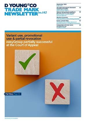 Trade Mark <br>Newsletter<br> No.142 Sep 01, 2025